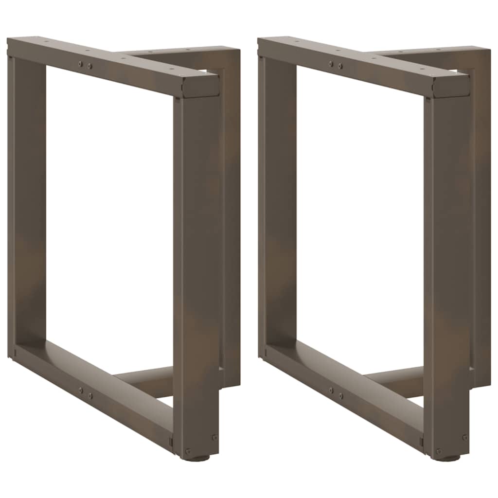 vidaXL Bartafelpoten 2 st T-vormig 60x35x(90-91) cm staal zwart