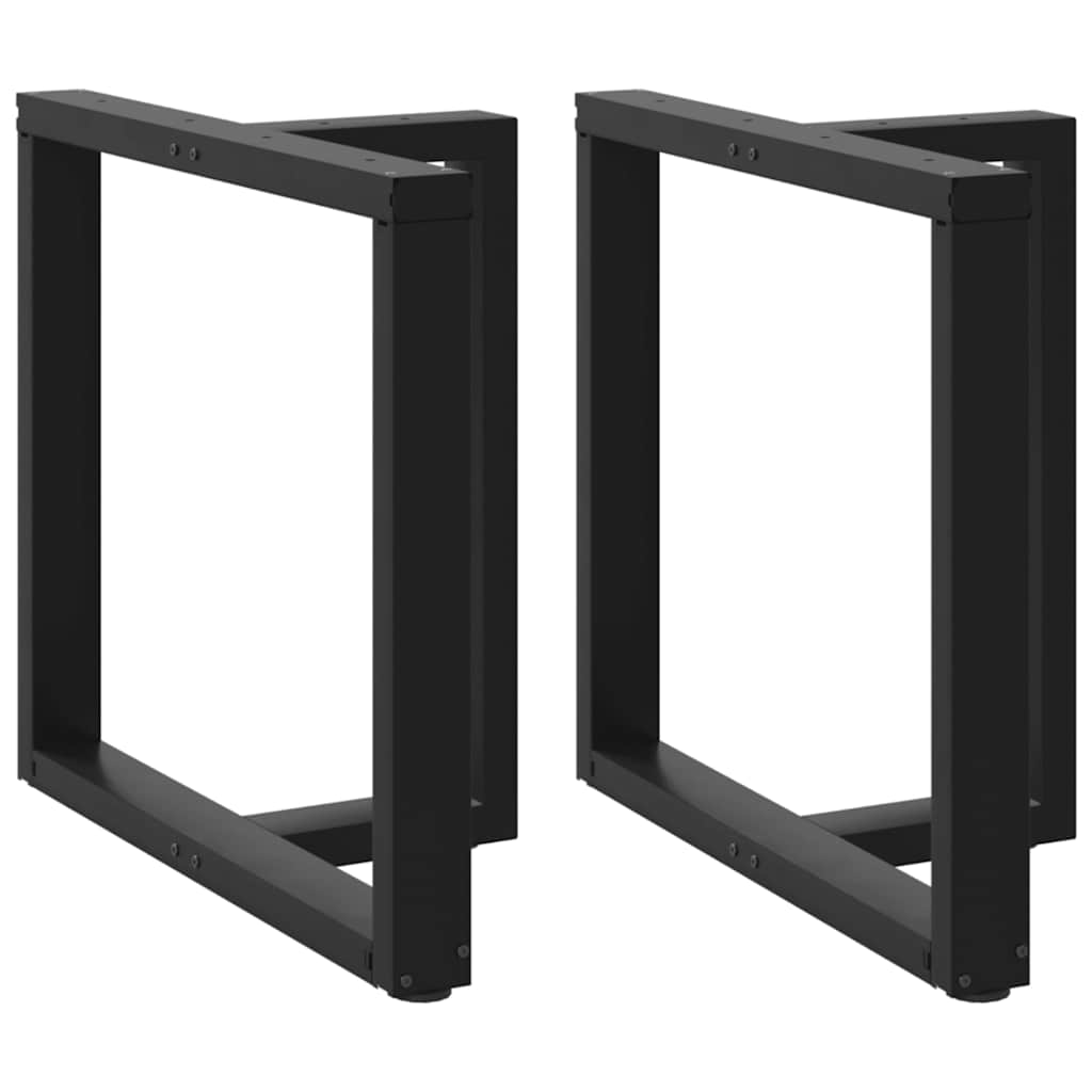 vidaXL Bartafelpoten 2 st T-vormig 60x35x(90-91) cm staal zwart