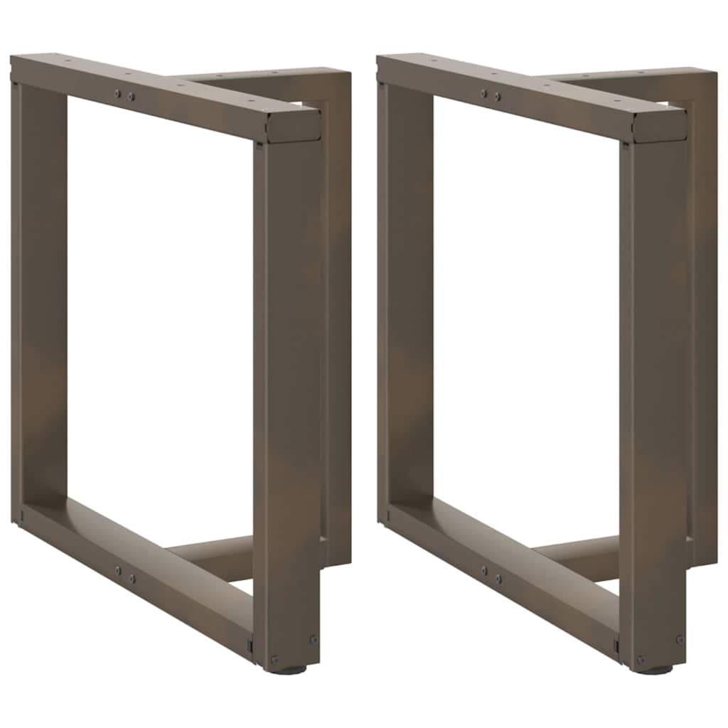 vidaXL Bartafelpoten 2 st T-vormig 60x35x(90-91) cm staal zwart