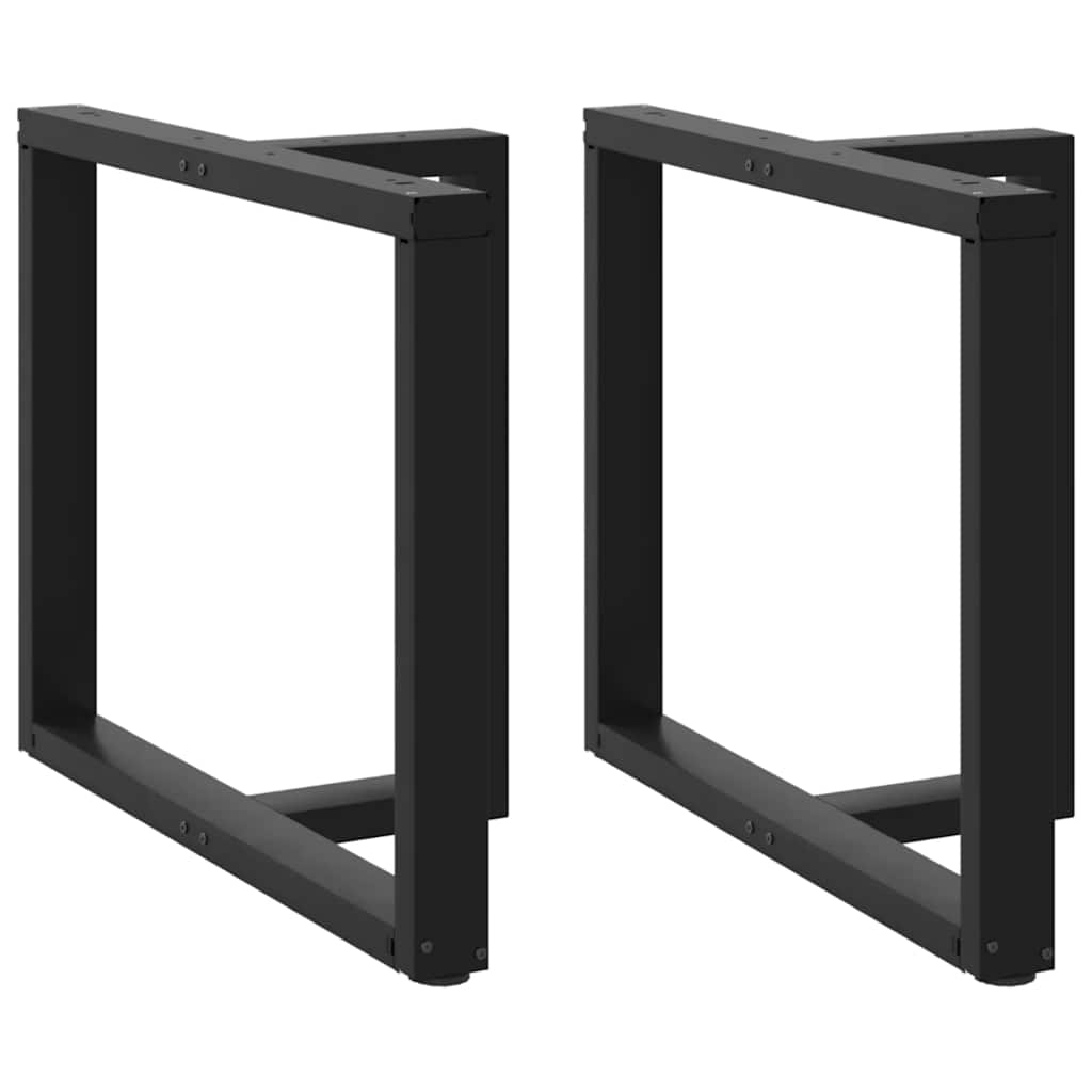 vidaXL Bartafelpoten 2 st T-vormig 60x35x(90-91) cm staal zwart