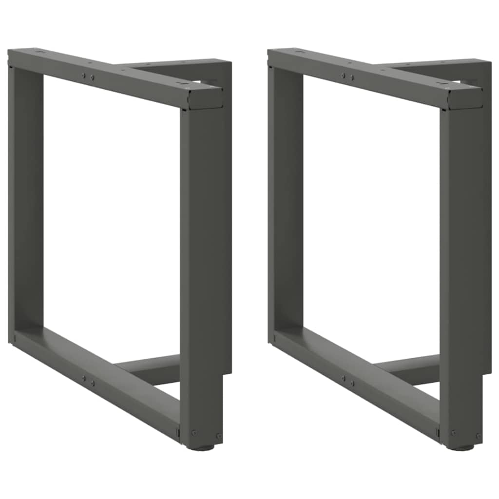 vidaXL Bartafelpoten 2 st T-vormig 60x35x(90-91) cm staal zwart