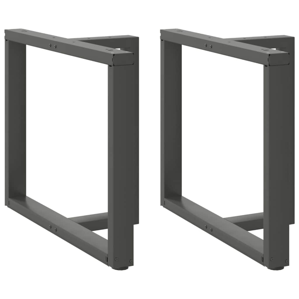 vidaXL Bartafelpoten 2 st T-vormig 60x35x(90-91) cm staal zwart