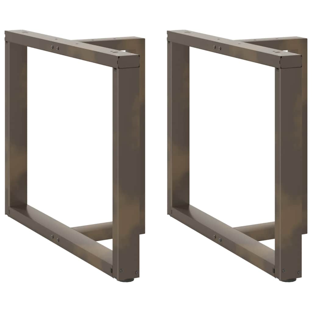 vidaXL Bartafelpoten 2 st T-vormig 60x35x(90-91) cm staal zwart