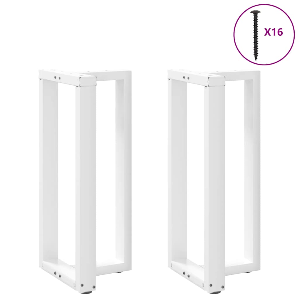 vidaXL Bartafelpoten 2 st T-vormig 60x35x(90-91) cm staal zwart