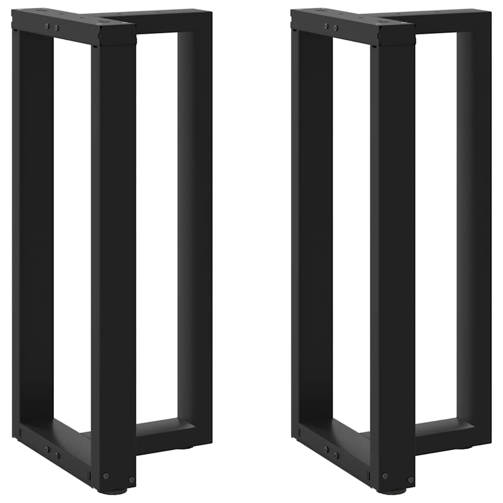 vidaXL Bartafelpoten 2 st T-vormig 60x35x(90-91) cm staal zwart