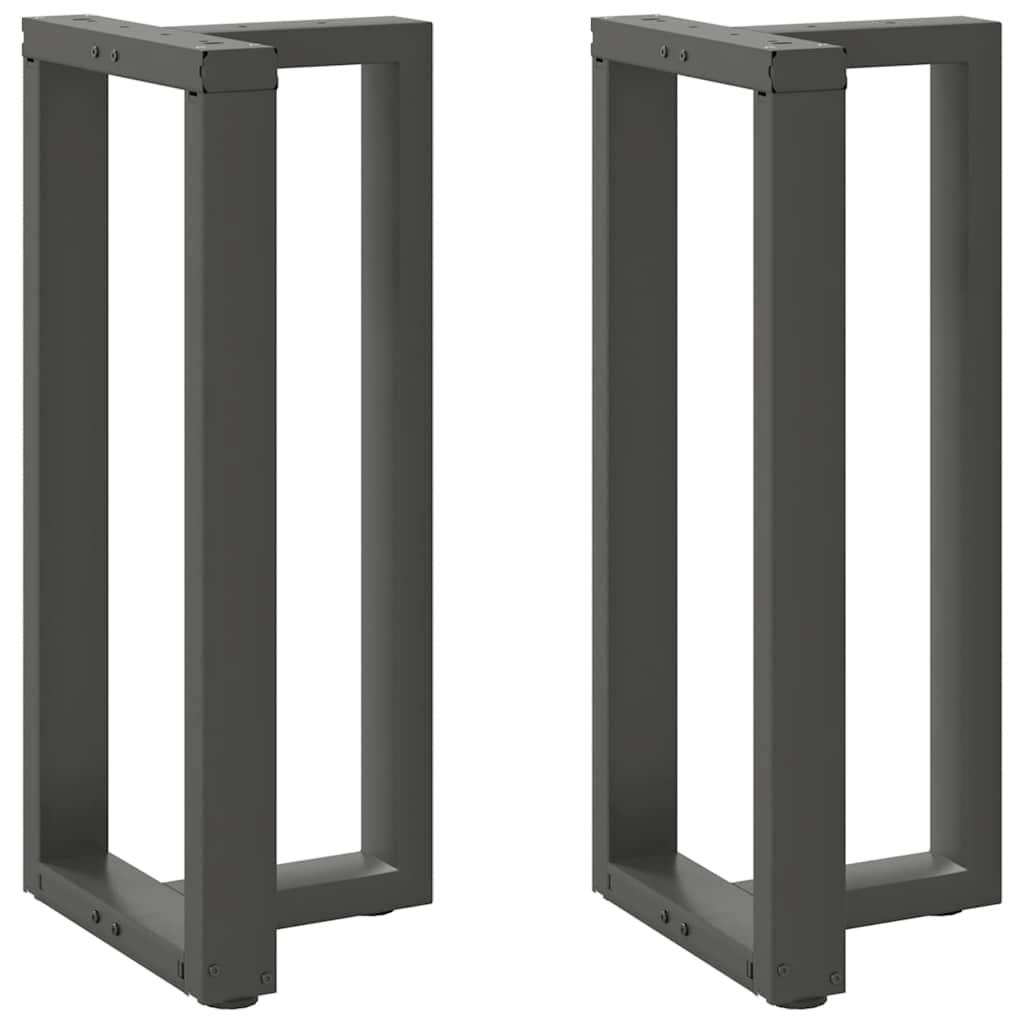 vidaXL Bartafelpoten 2 st T-vormig 60x35x(90-91) cm staal zwart