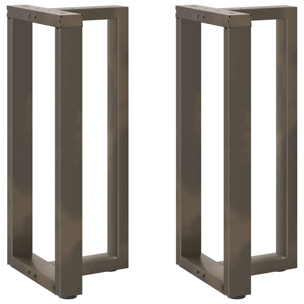 vidaXL Bartafelpoten 2 st T-vormig 60x35x(90-91) cm staal zwart