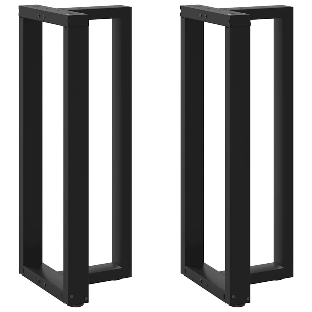vidaXL Bartafelpoten 2 st T-vormig 60x35x(90-91) cm staal zwart