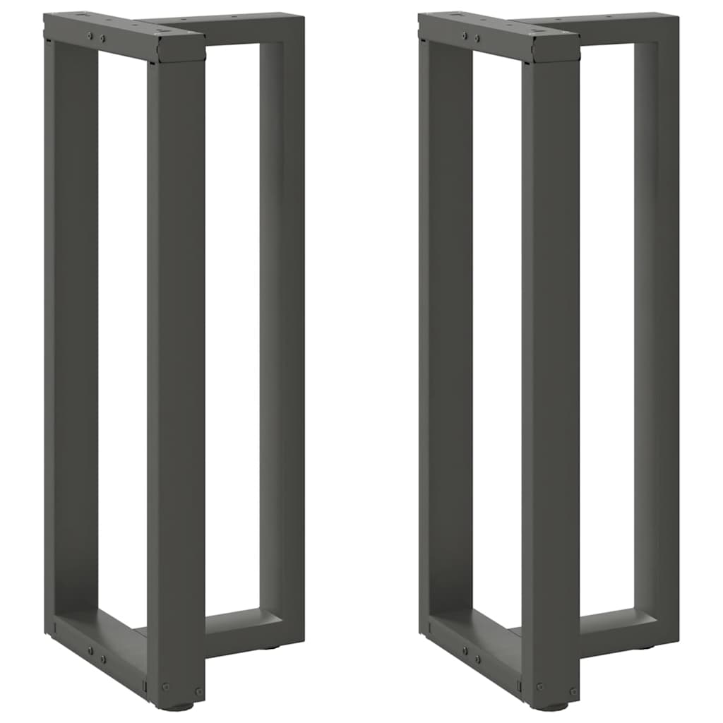 vidaXL Bartafelpoten 2 st T-vormig 60x35x(90-91) cm staal zwart