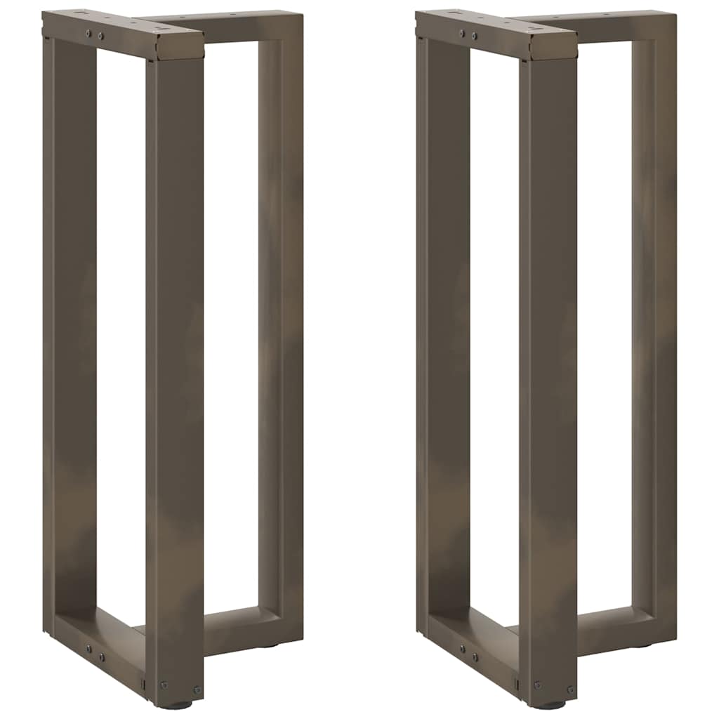 vidaXL Bartafelpoten 2 st T-vormig 60x35x(90-91) cm staal zwart
