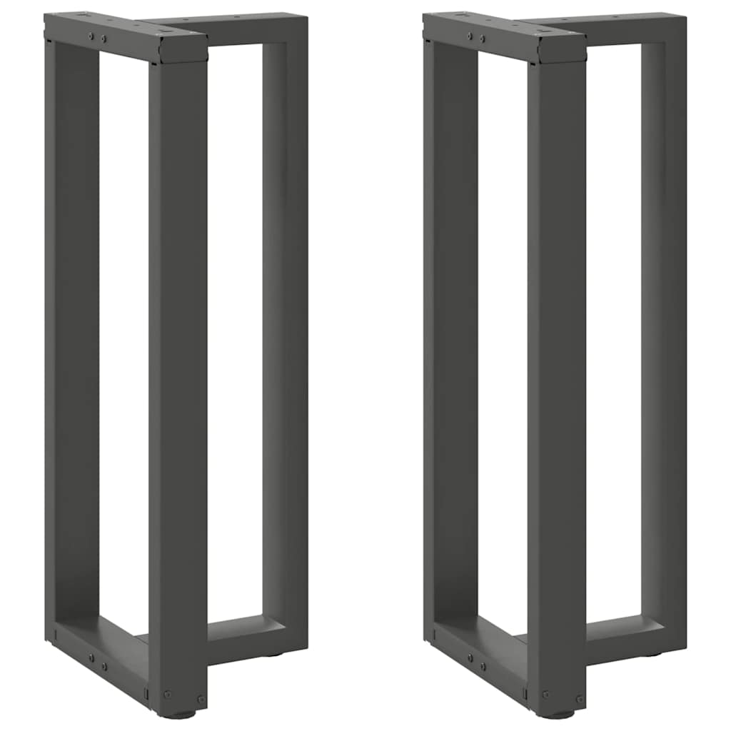 vidaXL Bartafelpoten 2 st T-vormig 60x35x(90-91) cm staal zwart