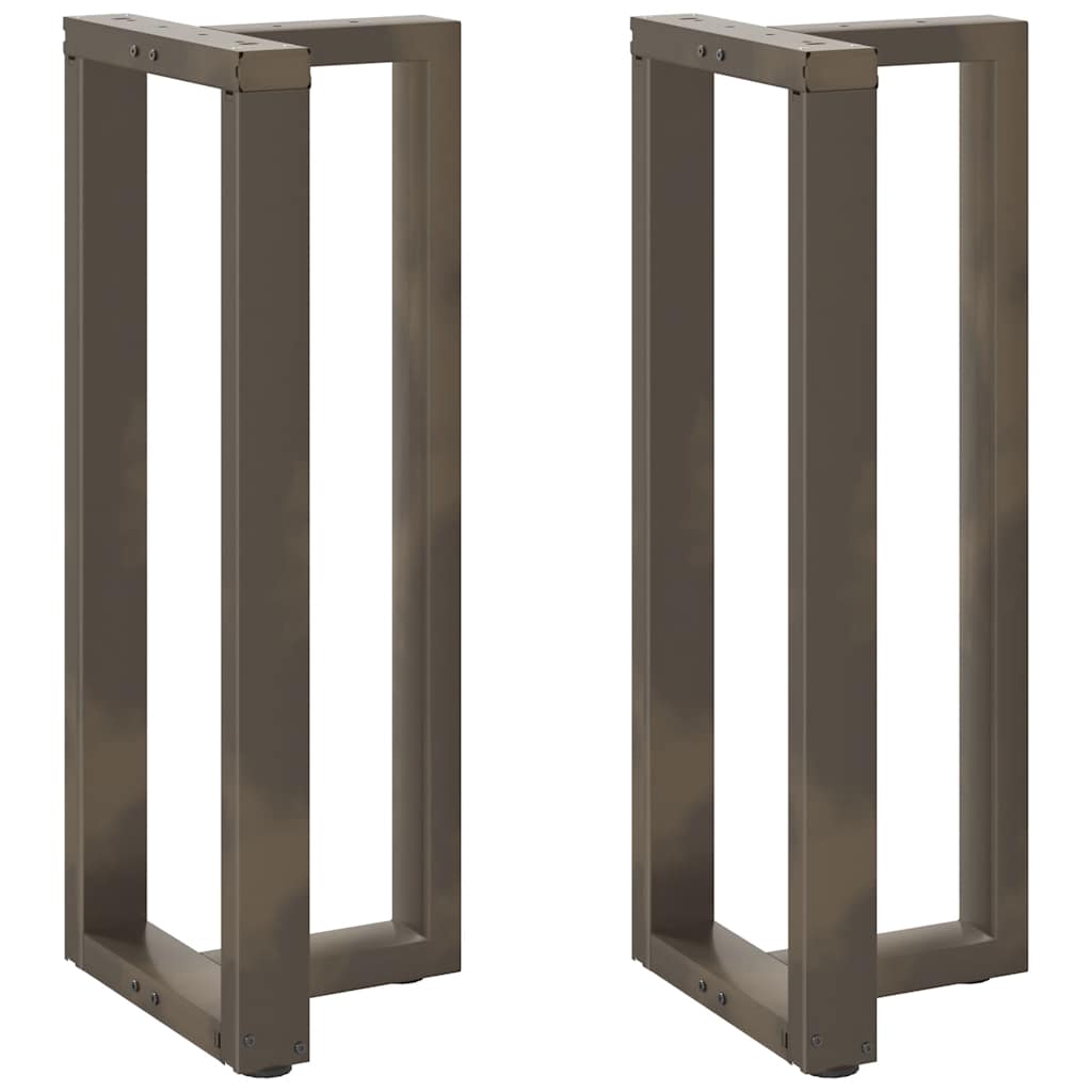 vidaXL Bartafelpoten 2 st T-vormig 60x35x(90-91) cm staal zwart