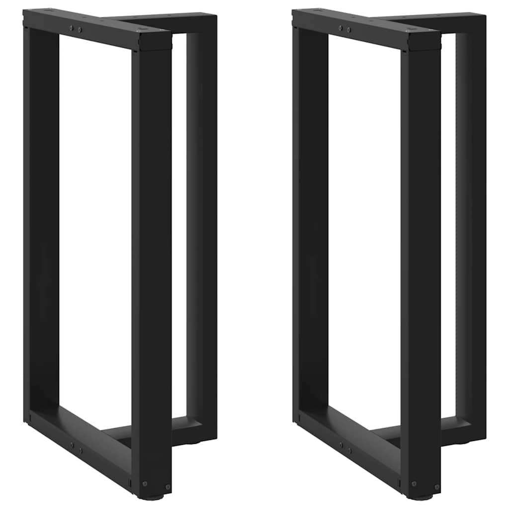 vidaXL Bartafelpoten 2 st T-vormig 60x35x(90-91) cm staal zwart