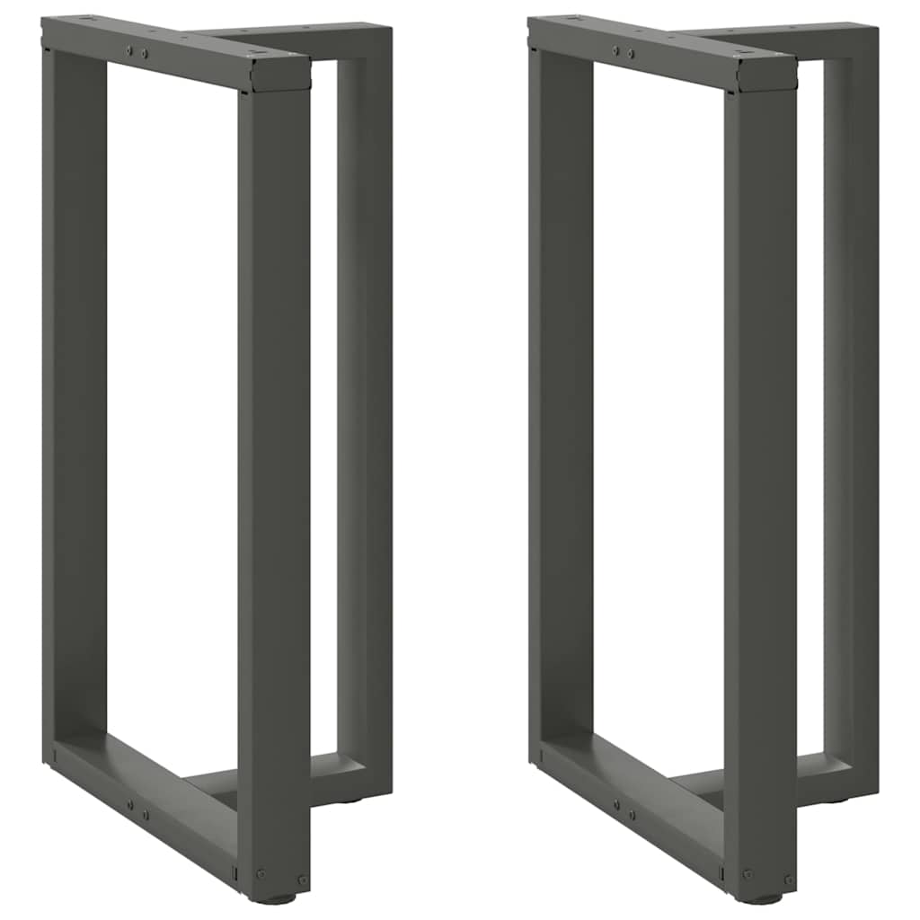 vidaXL Bartafelpoten 2 st T-vormig 60x35x(90-91) cm staal zwart