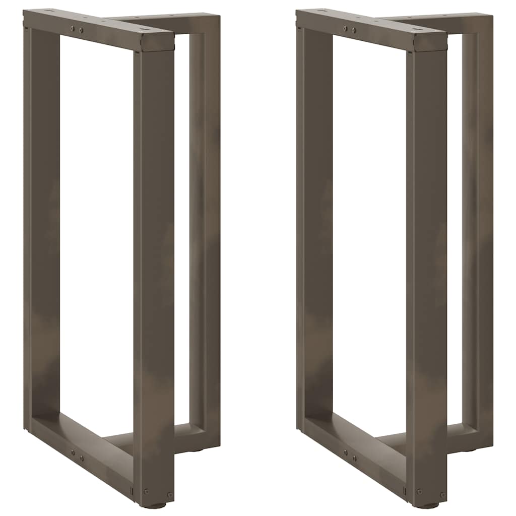 vidaXL Bartafelpoten 2 st T-vormig 60x35x(90-91) cm staal zwart