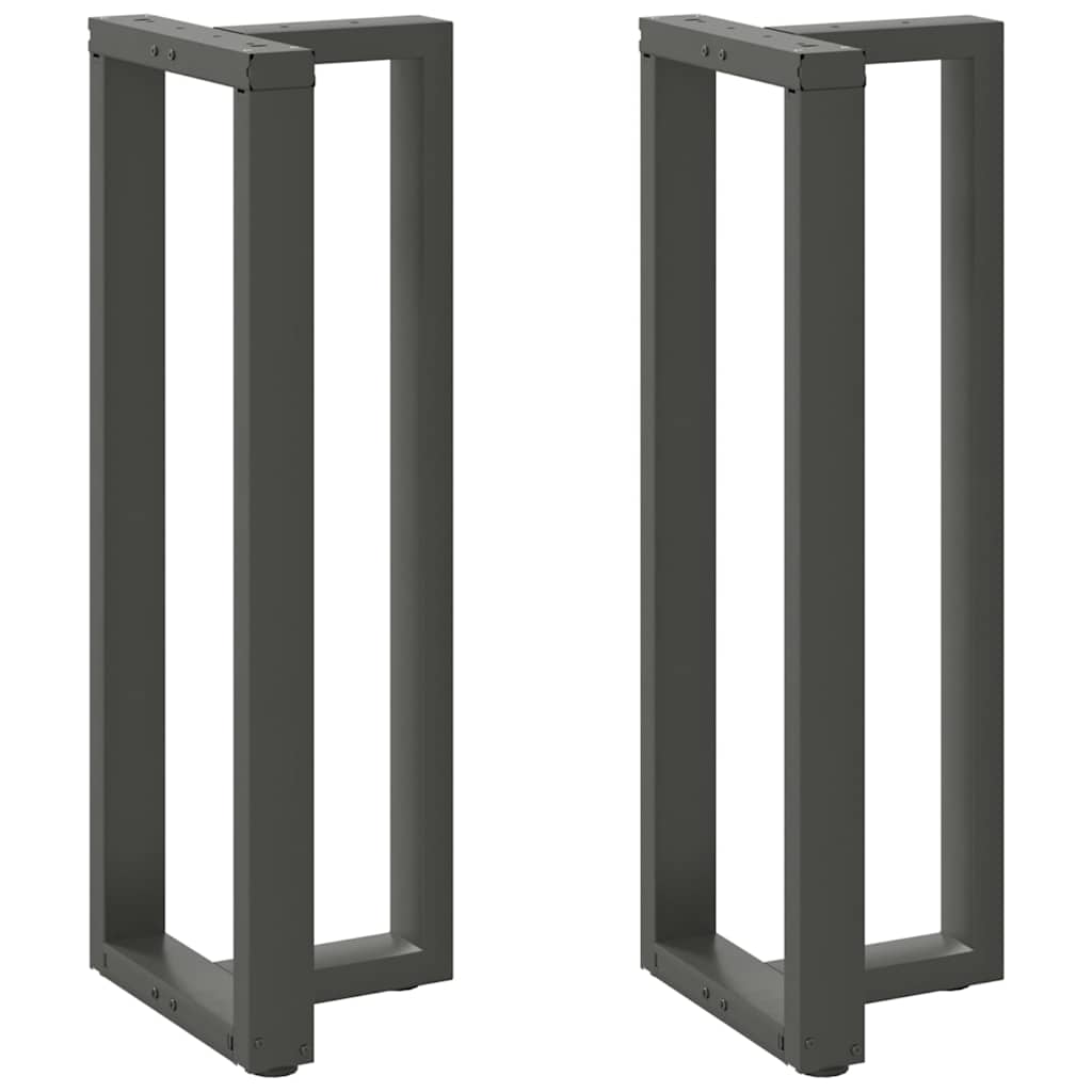 vidaXL Bartafelpoten 2 st T-vormig 60x35x(90-91) cm staal zwart