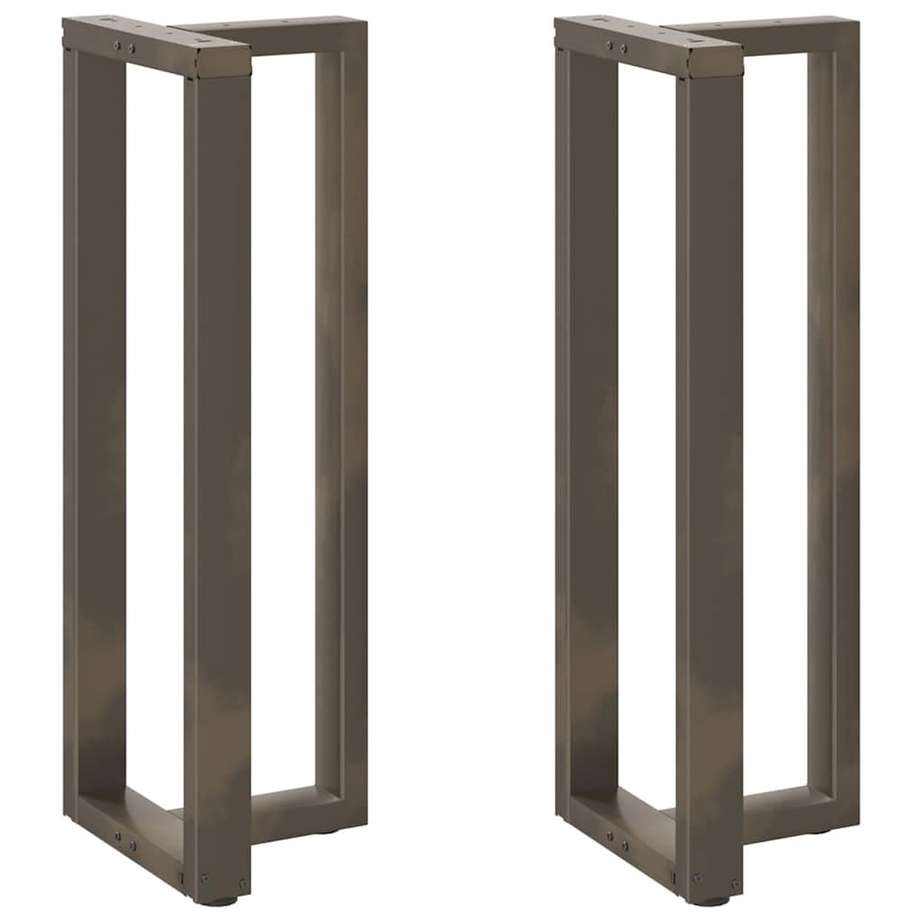 vidaXL Bartafelpoten 2 st T-vormig 60x35x(90-91) cm staal zwart