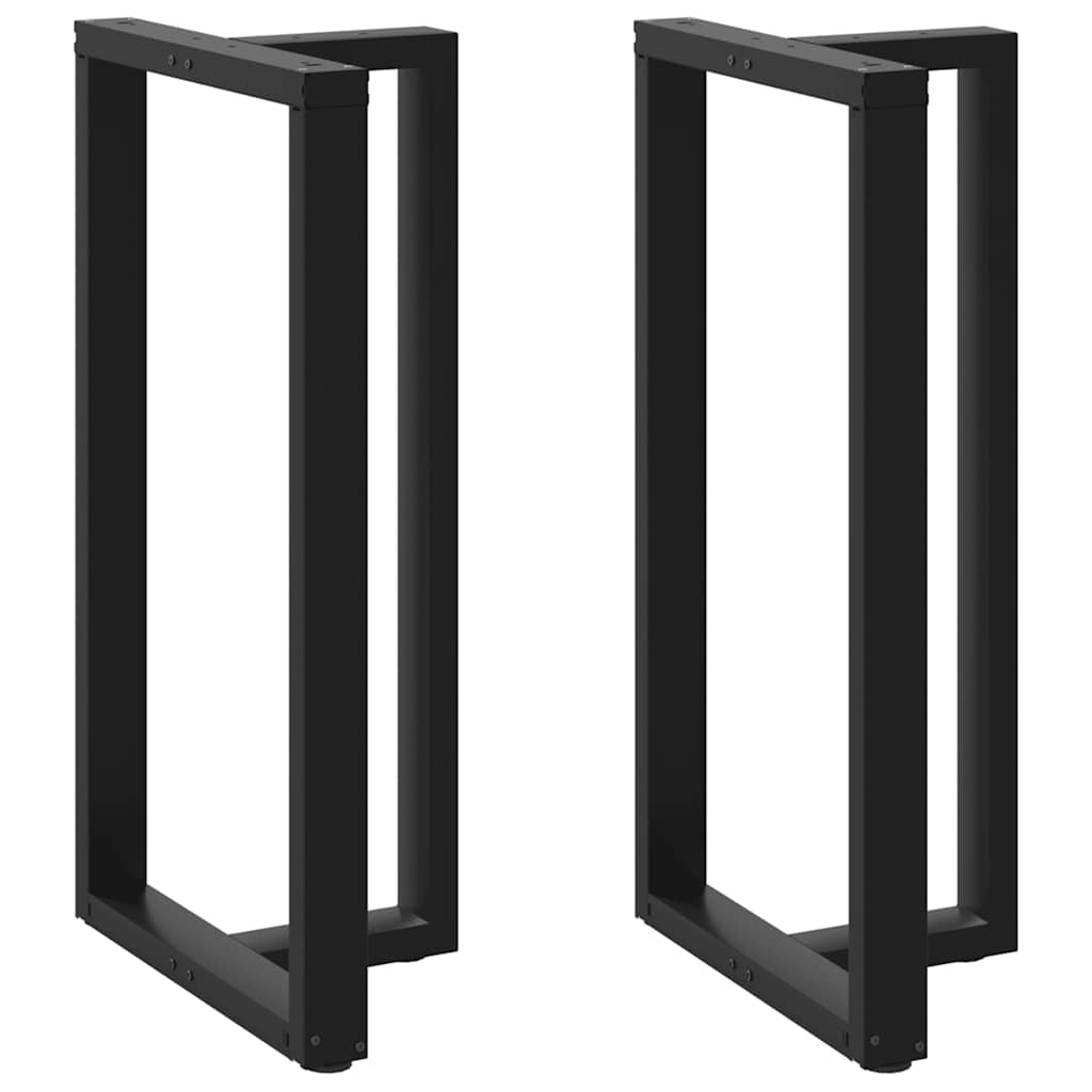 vidaXL Bartafelpoten 2 st T-vormig 60x35x(90-91) cm staal zwart