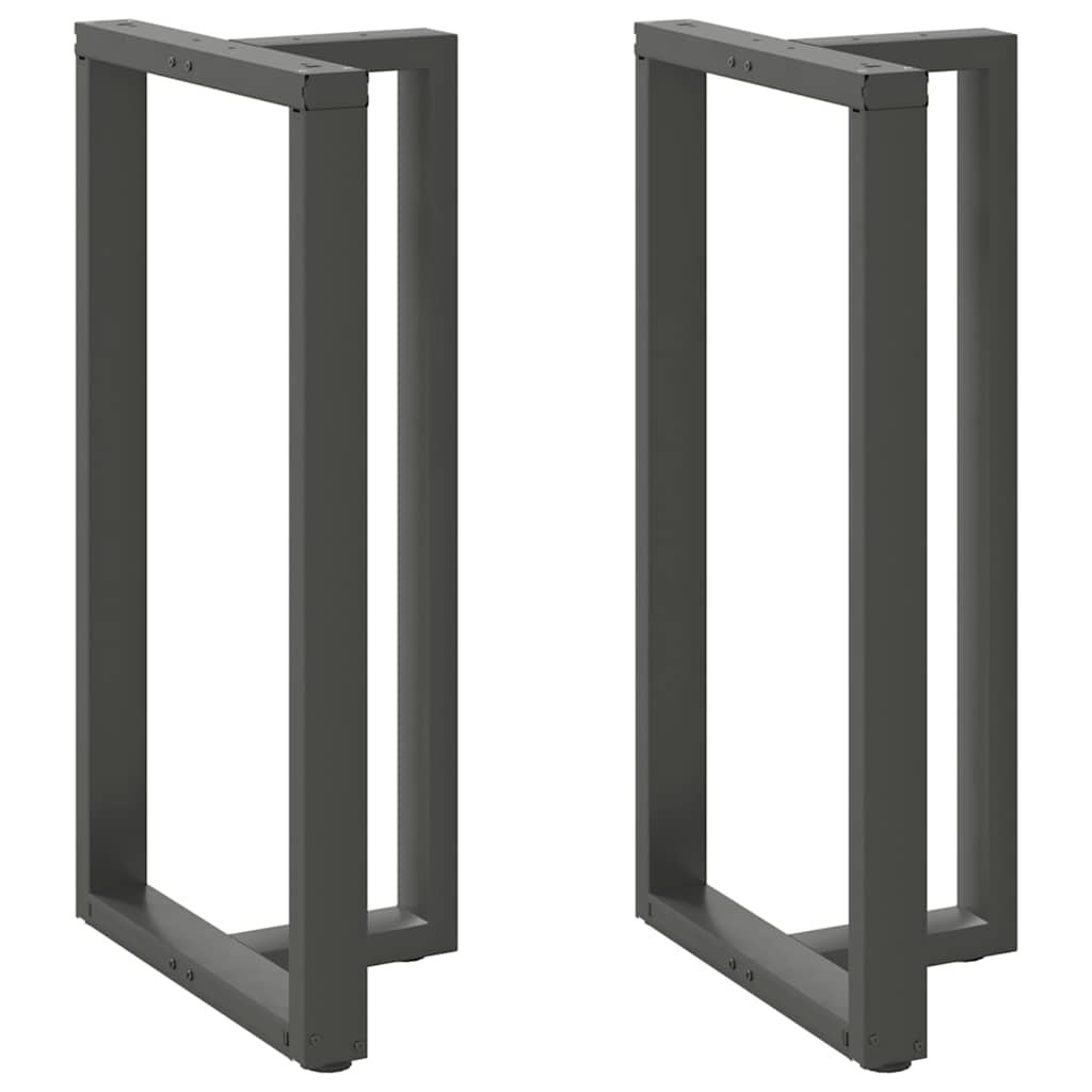 vidaXL Bartafelpoten 2 st T-vormig 60x35x(90-91) cm staal zwart