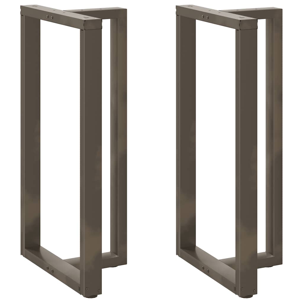 vidaXL Bartafelpoten 2 st T-vormig 60x35x(90-91) cm staal zwart