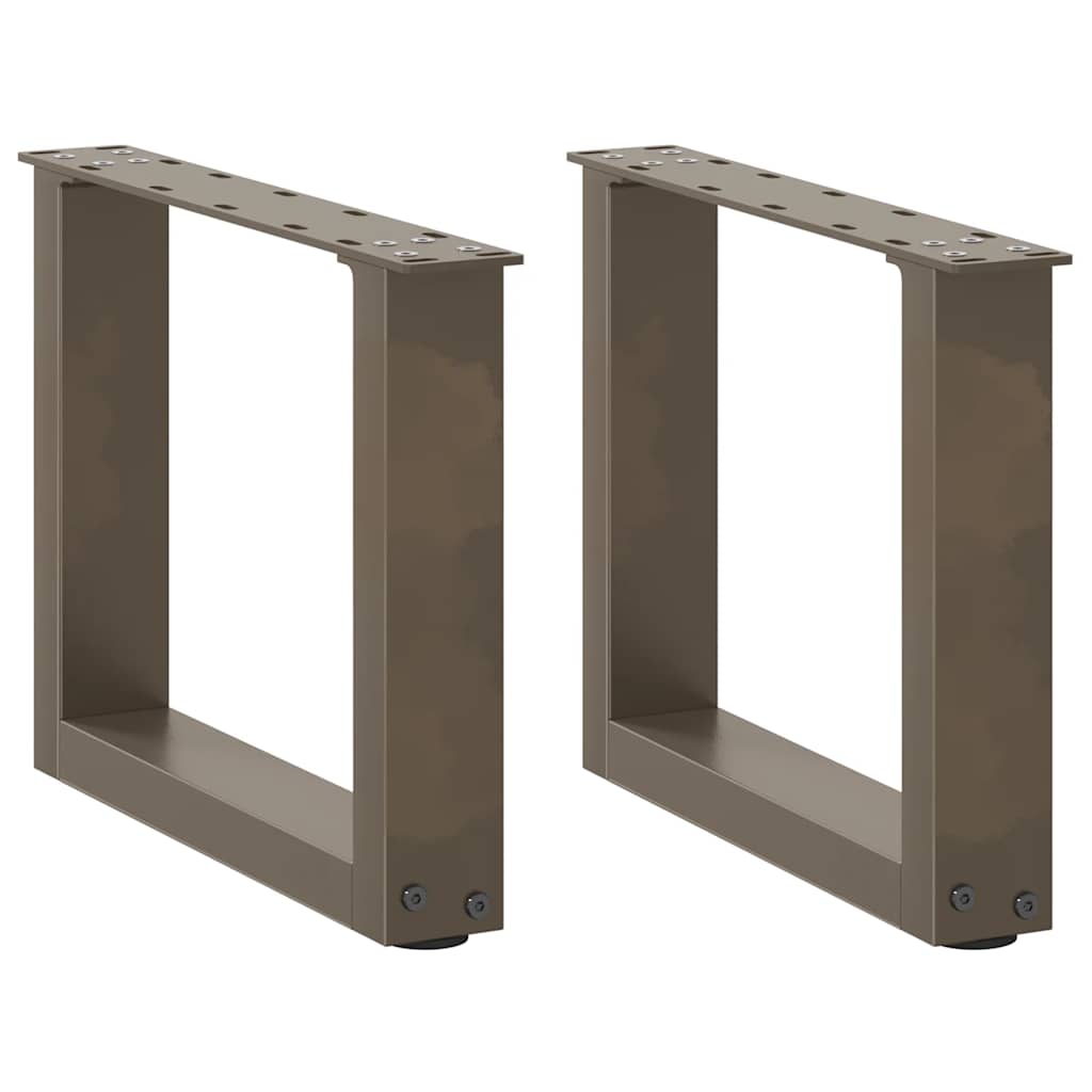 vidaXL Eettafelpoten 2 st U-vormig 90x(72-73) cm staal wit