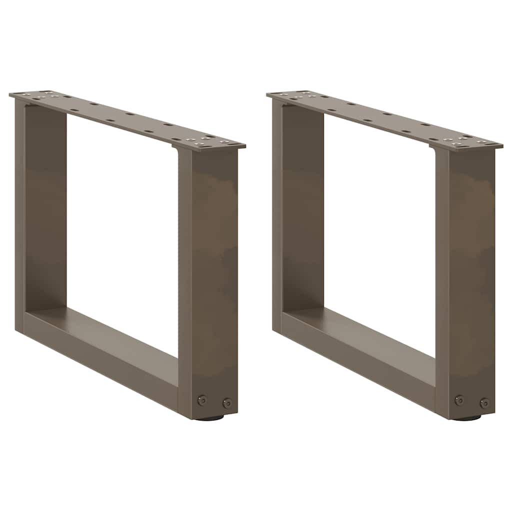 vidaXL Eettafelpoten 2 st U-vormig 90x(72-73) cm staal wit