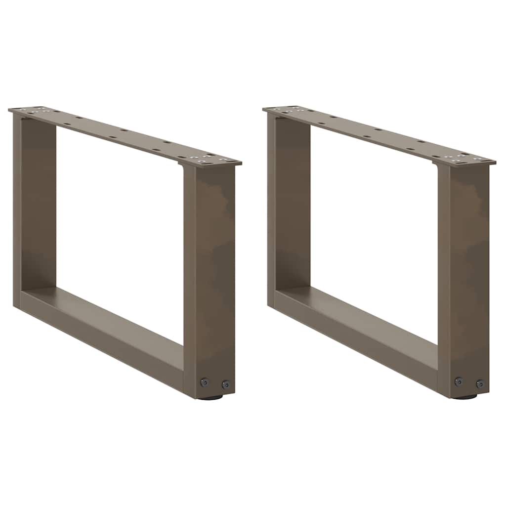 vidaXL Eettafelpoten 2 st U-vormig 90x(72-73) cm staal wit