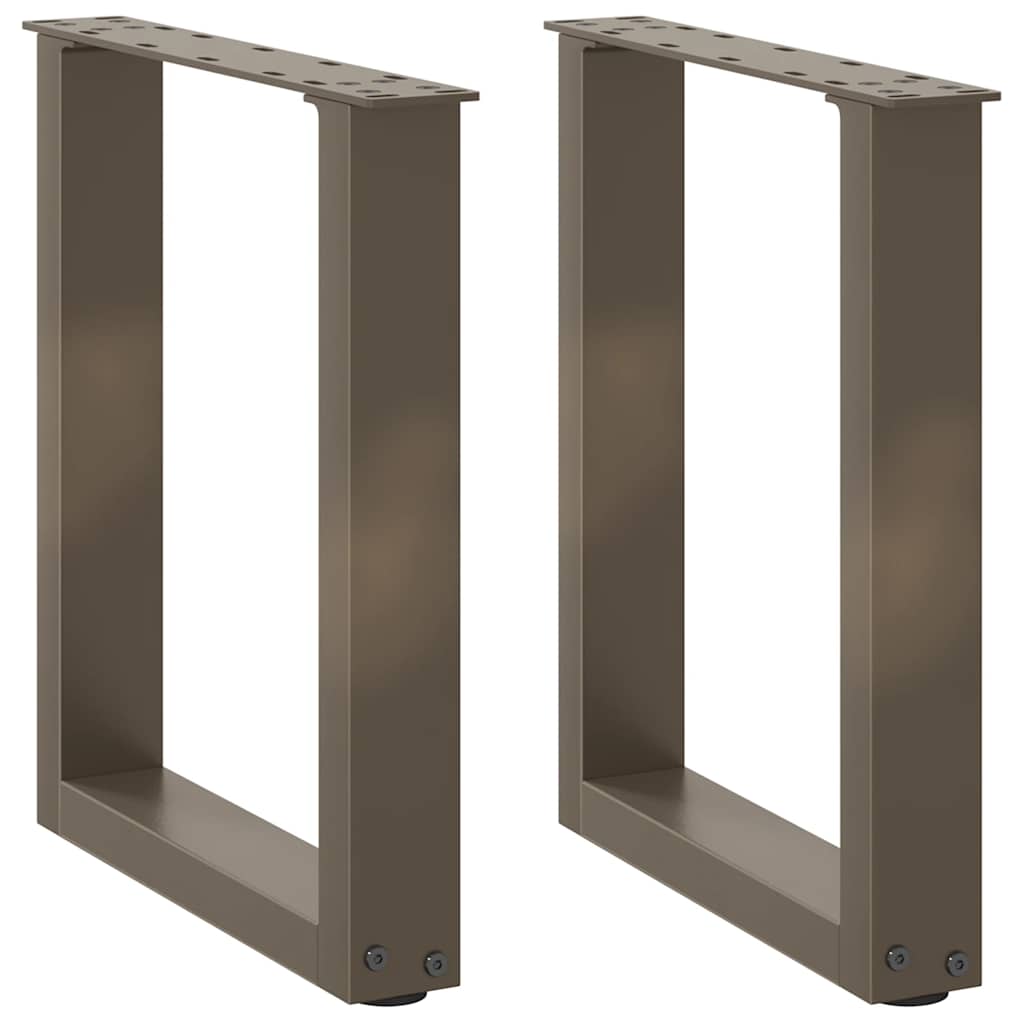 vidaXL Eettafelpoten 2 st U-vormig 90x(72-73) cm staal wit