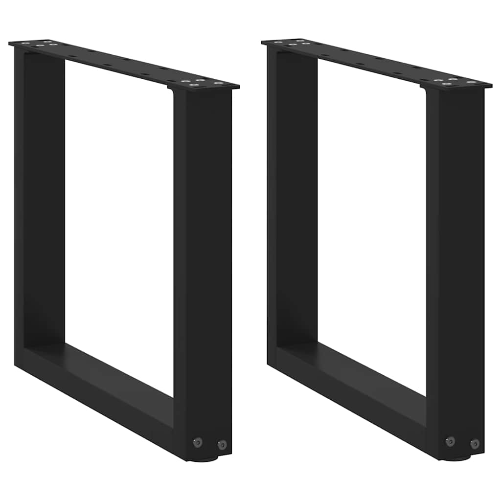 vidaXL Eettafelpoten 2 st U-vormig 90x(72-73) cm staal wit