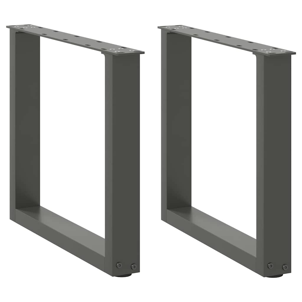 vidaXL Eettafelpoten 2 st U-vormig 90x(72-73) cm staal wit