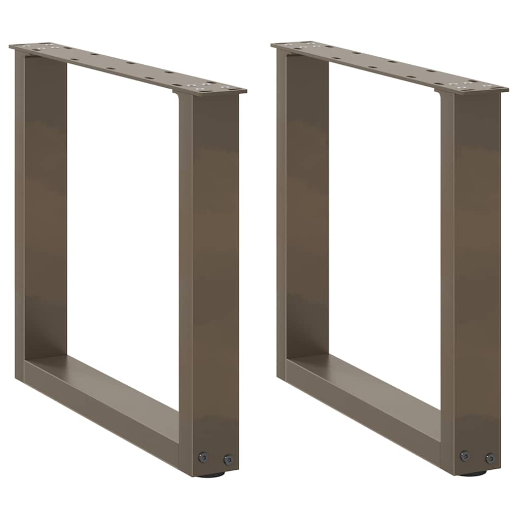 vidaXL Eettafelpoten 2 st U-vormig 90x(72-73) cm staal wit