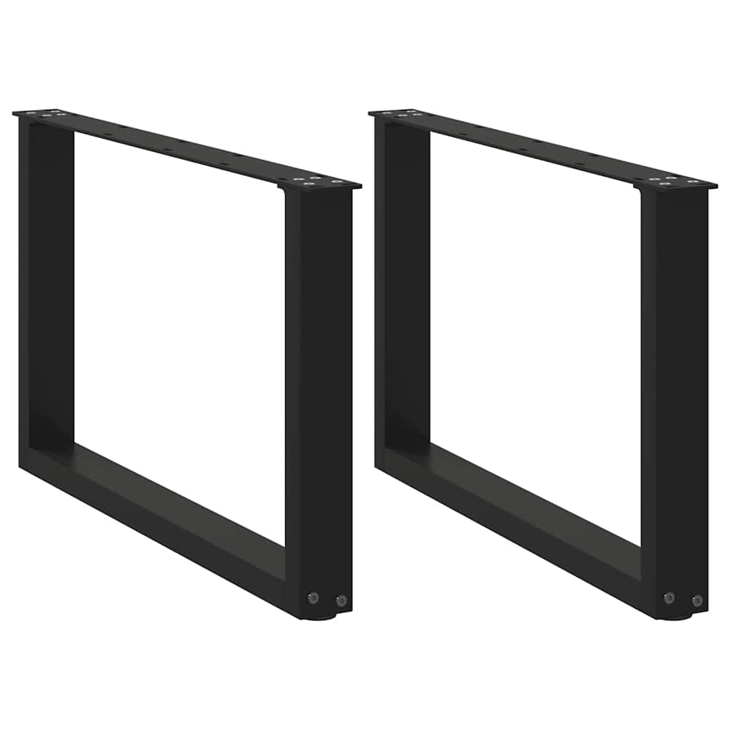 vidaXL Eettafelpoten 2 st U-vormig 90x(72-73) cm staal wit
