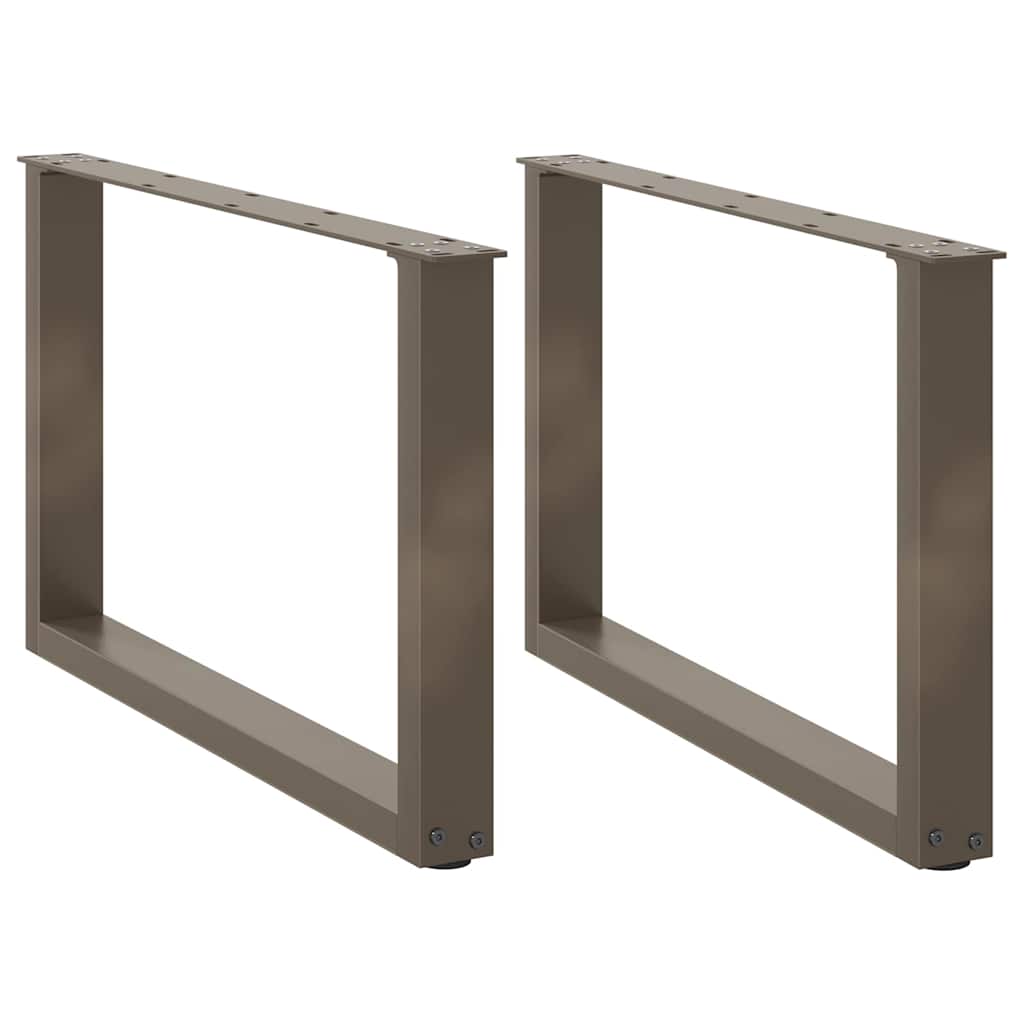 vidaXL Eettafelpoten 2 st U-vormig 90x(72-73) cm staal wit
