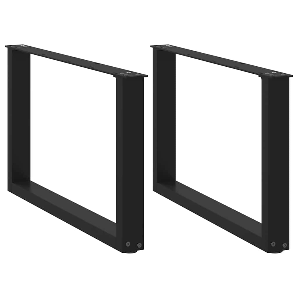 vidaXL Eettafelpoten 2 st U-vormig 90x(72-73) cm staal wit