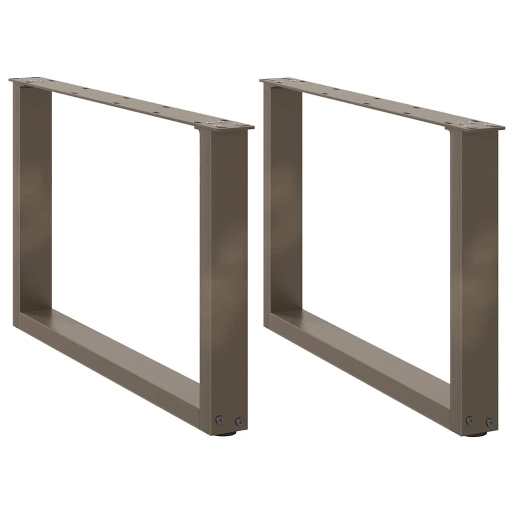 vidaXL Eettafelpoten 2 st U-vormig 90x(72-73) cm staal wit