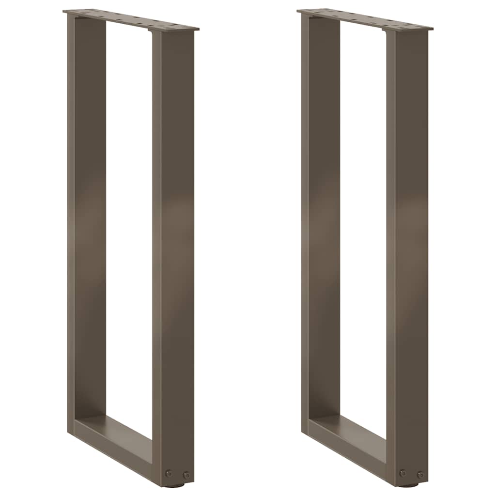 vidaXL Eettafelpoten 2 st U-vormig 90x(72-73) cm staal wit