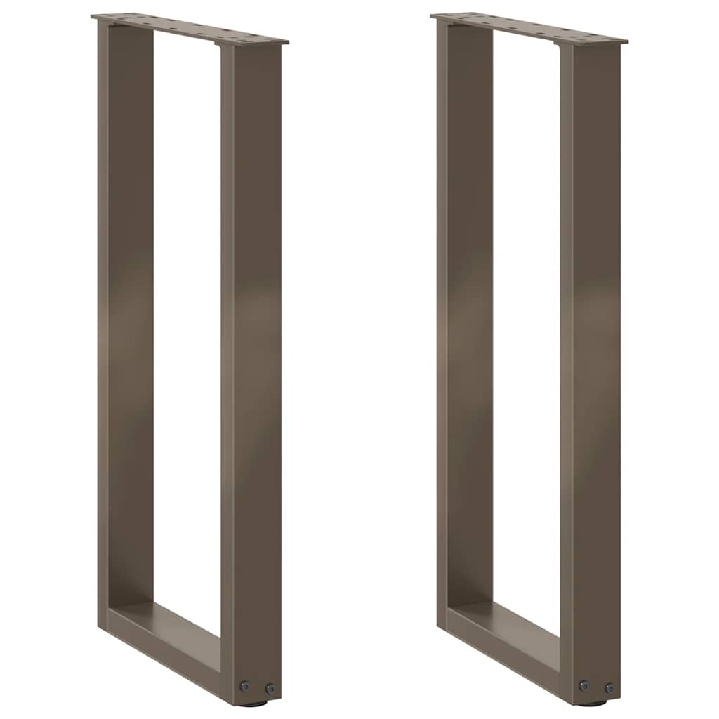 vidaXL Eettafelpoten 2 st U-vormig 90x(72-73) cm staal wit