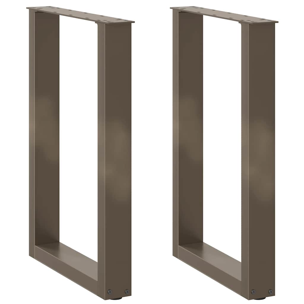 vidaXL Eettafelpoten 2 st U-vormig 90x(72-73) cm staal wit