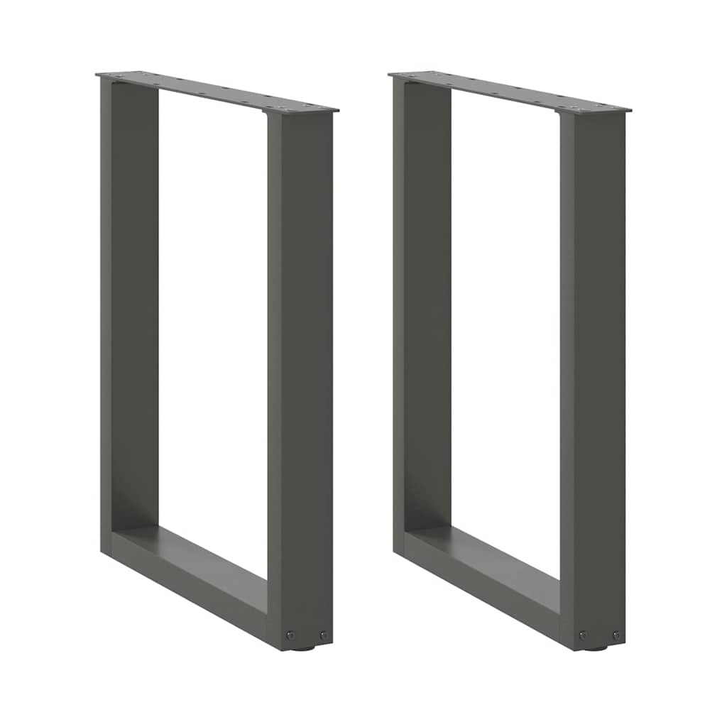 vidaXL Eettafelpoten 2 st U-vormig 90x(72-73) cm staal wit
