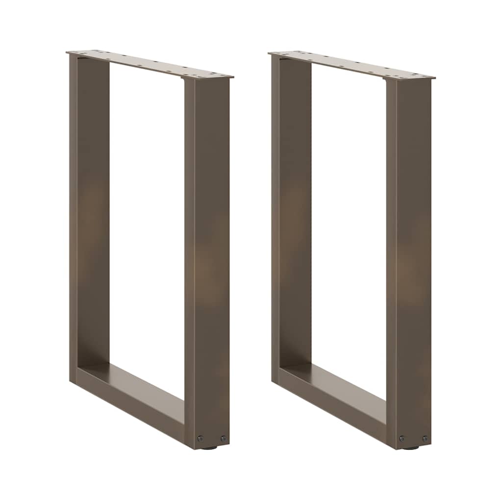 vidaXL Eettafelpoten 2 st U-vormig 90x(72-73) cm staal wit