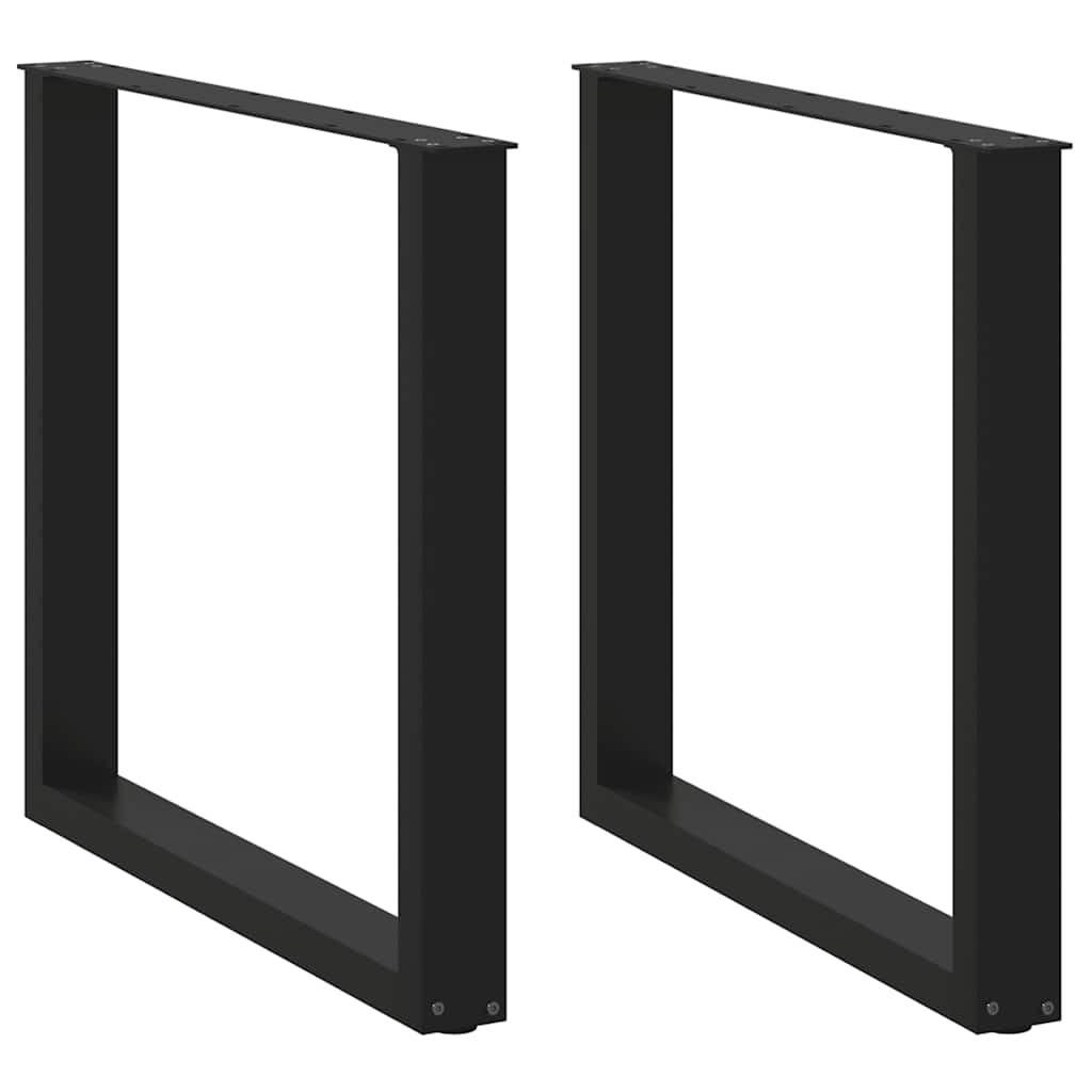 vidaXL Eettafelpoten 2 st U-vormig 90x(72-73) cm staal wit