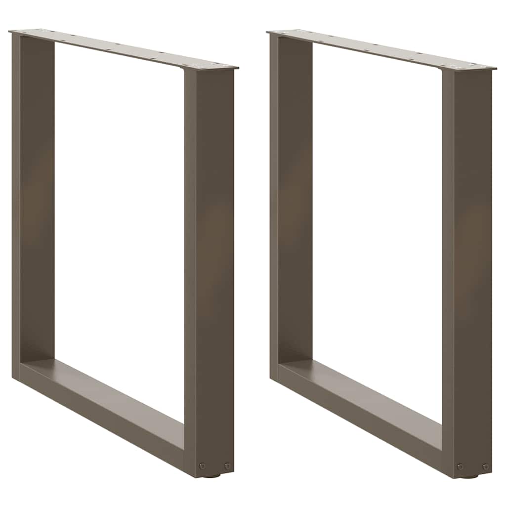 vidaXL Eettafelpoten 2 st U-vormig 90x(72-73) cm staal wit