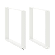 vidaXL Eettafelpoten 2 st U-vormig 90x(72-73) cm staal wit