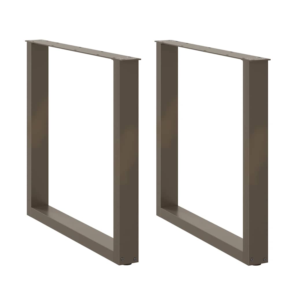 vidaXL Eettafelpoten 2 st U-vormig 90x(72-73) cm staal wit