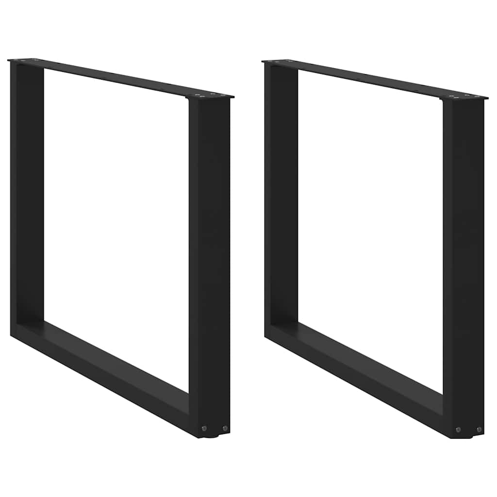 vidaXL Eettafelpoten 2 st U-vormig 90x(72-73) cm staal wit