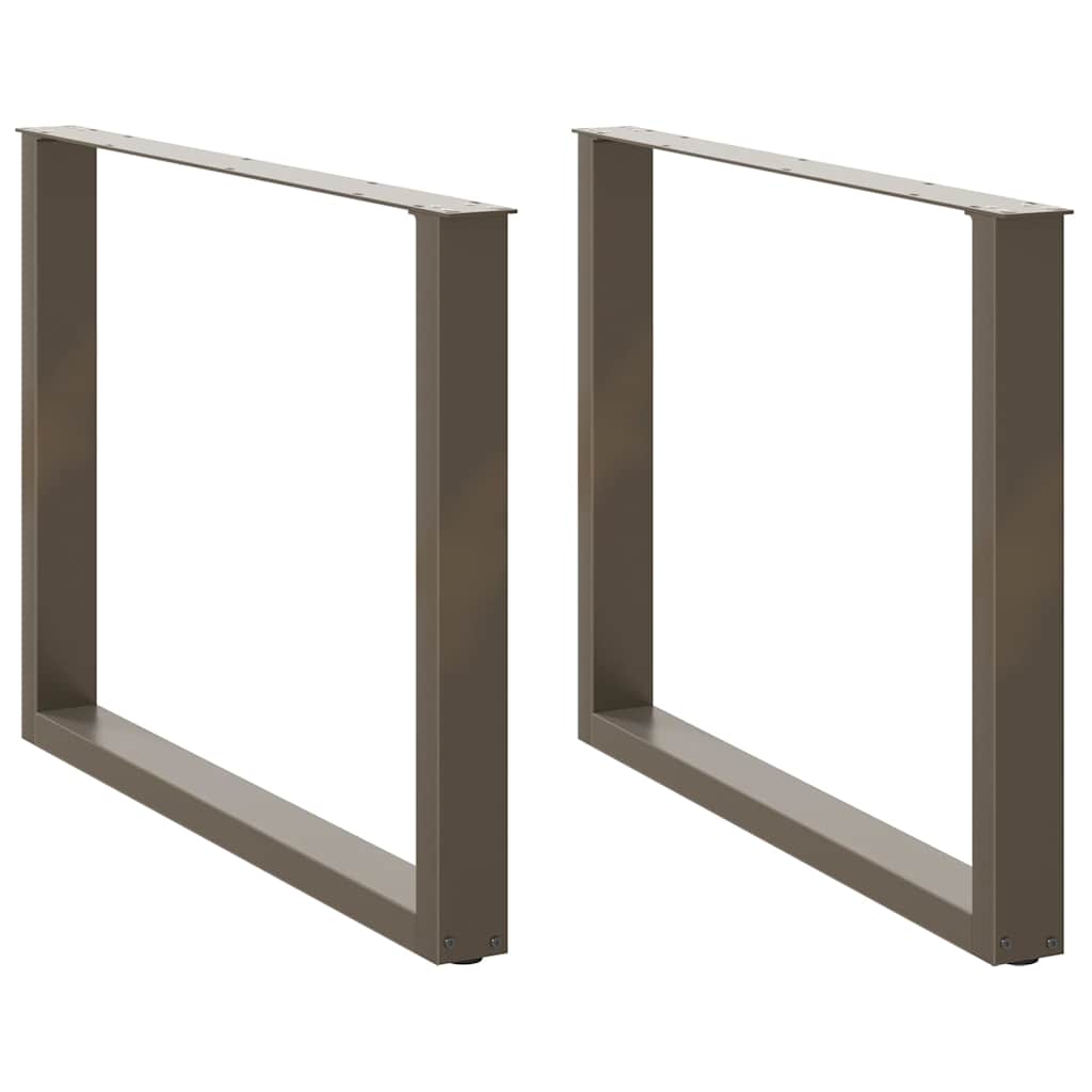 vidaXL Eettafelpoten 2 st U-vormig 90x(72-73) cm staal wit