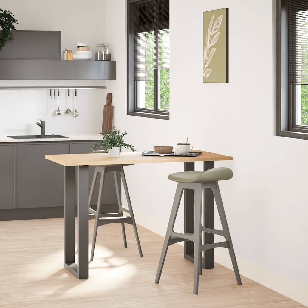 vidaXL Eettafelpoten 2 st U-vormig 90x(72-73) cm staal wit