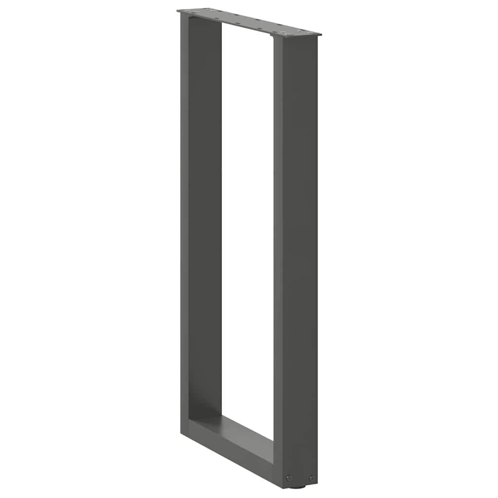 vidaXL Eettafelpoten 2 st U-vormig 90x(72-73) cm staal wit