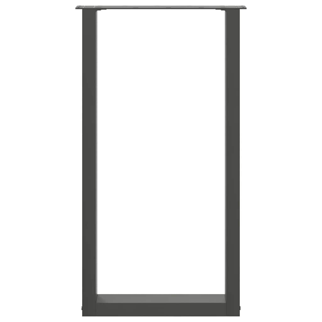 vidaXL Eettafelpoten 2 st U-vormig 90x(72-73) cm staal wit