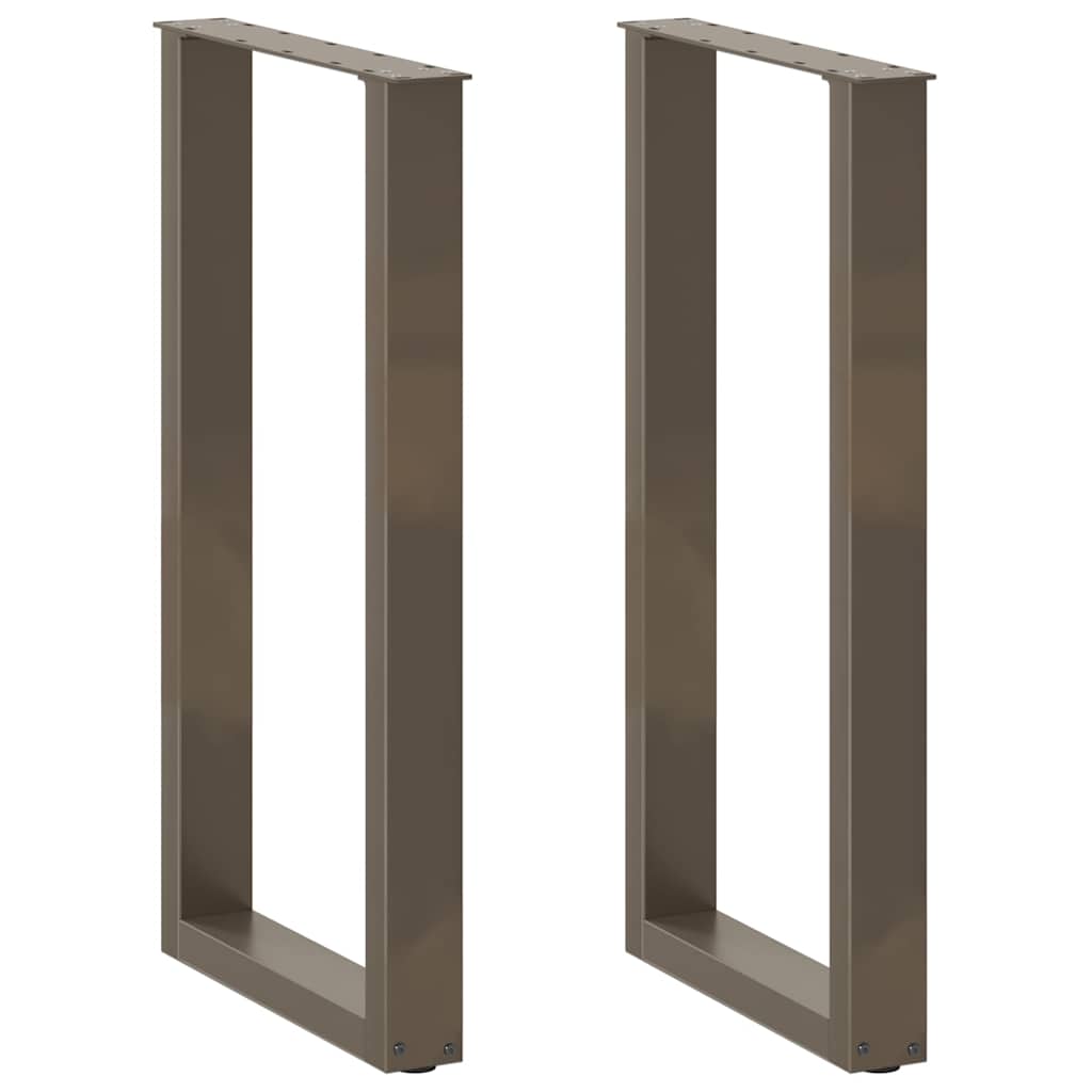 vidaXL Eettafelpoten 2 st U-vormig 90x(72-73) cm staal wit